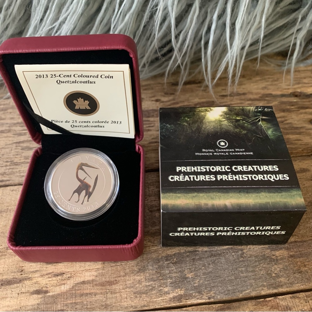 2013 Royal Canadian Mint 25-cent coin Quetzalcoatlus